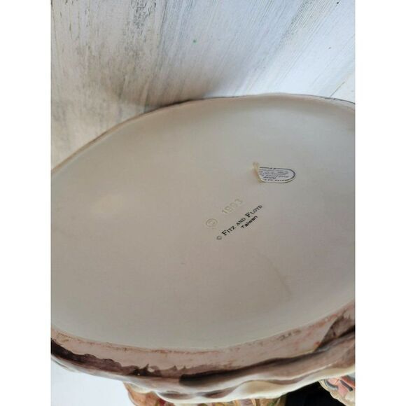 Fitz Floyd North Pole Castle reindeer slay centerpiece vase - Picture 11 of 11